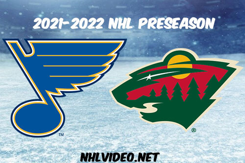 St. Louis Blues vs Minnesota Wild 2021 Full Game Replay NHL Preseason