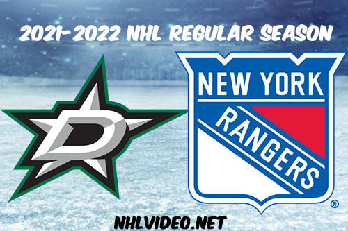 Dallas Stars vs New York Rangers Full Game Replay 2021 NHL