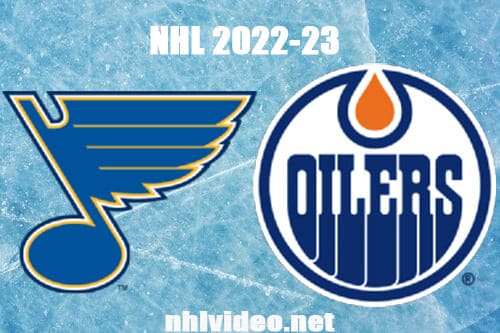 St. Louis Blues vs Edmonton Oilers Full Game Replay 2022 Oct 22 NHL