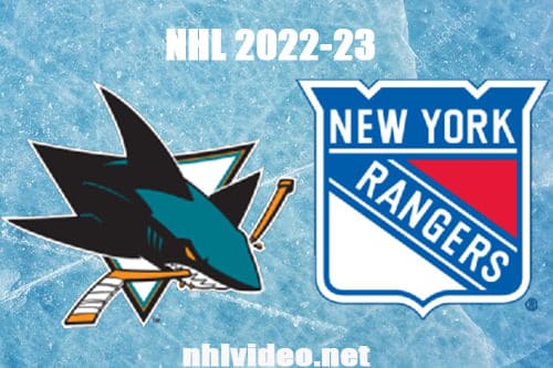 San Jose Sharks vs New York Rangers Full Game Replay 2022 Oct 20 NHL Regular Season