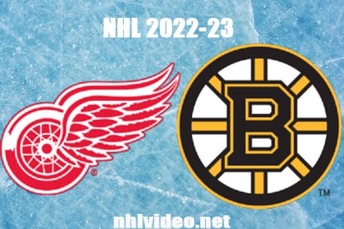 Detroit Red Wings vs Boston Bruins Full Game Replay 2022 Oct 27 NHL