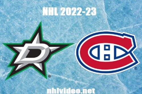 Dallas Stars vs Montreal Canadiens Full Game Replay 2022 Oct 22 NHL