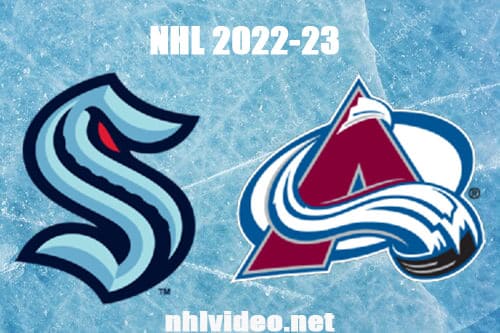 Seattle Kraken vs Colorado Avalanche Full Game Replay 2022 Oct 21 NHL