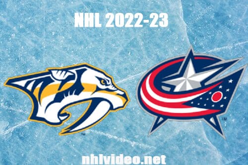 Nashville Predators vs Columbus Blue Jackets Full Game Replay 2022 Oct 20 NHL Regular Season
