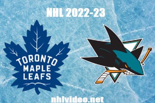 Toronto Maple Leafs vs San Jose Sharks Full Game Replay 2022 Oct 27 NHL