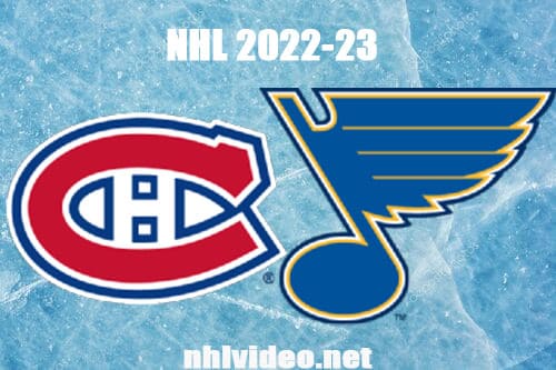 Montreal Canadiens vs St. Louis Blues Full Game Replay 2022 Oct 29 NHL