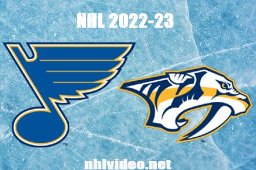 St. Louis Blues vs Nashville Predators Full Game Replay 2022 Oct 27 NHL