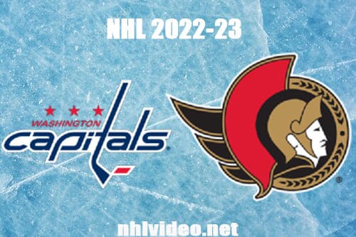 Washington Capitals vs Ottawa Senators Full Game Replay 2022 Oct 20 NHL Regular Season