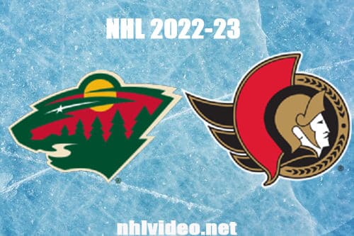 Minnesota Wild vs Ottawa Senators Full Game Replay 2022 Oct 27 NHL