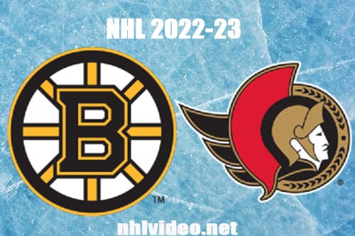 Boston Bruins vs Ottawa Senators Full Game Replay 2022 Oct 18 NHL Regular Season