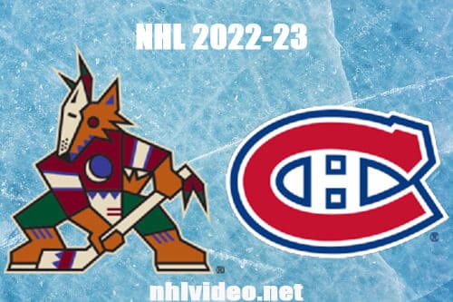 Arizona Coyotes vs Montreal Canadiens Full Game Replay 2022 Oct 20 NHL Regular Season
