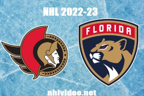 Ottawa Senators vs Florida Panthers Full Game Replay 2022 Oct 29 NHL