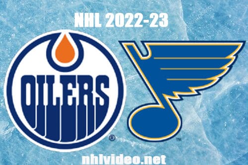 Edmonton Oilers vs St. Louis Blues Full Game Replay 2022 Oct 26 NHL