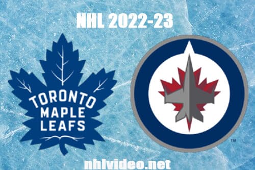 Toronto Maple Leafs vs Winnipeg Jets Full Game Replay 2022 Oct 22 NHL