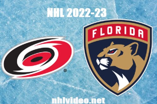 Carolina Hurricanes vs Florida Panthers Full Game Replay 2022 Nov 9 NHL