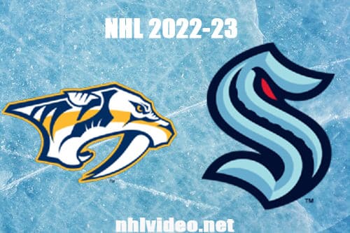 Nashville Predators vs Seattle Kraken Full Game Replay 2022 Nov 8 NHL