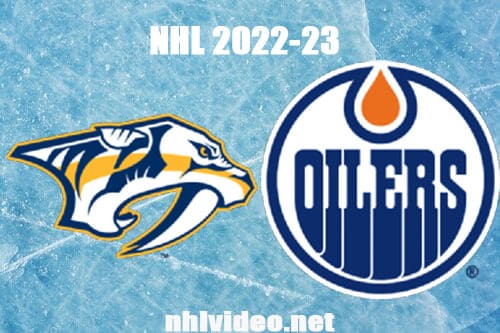 Nashville Predators vs Edmonton Oilers Full Game Replay 2022 Nov 1 NHL