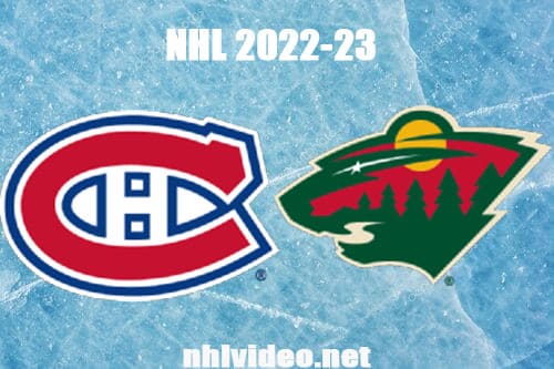 Montreal Canadiens vs Minnesota Wild Full Game Replay 2022 Nov 1 NHL