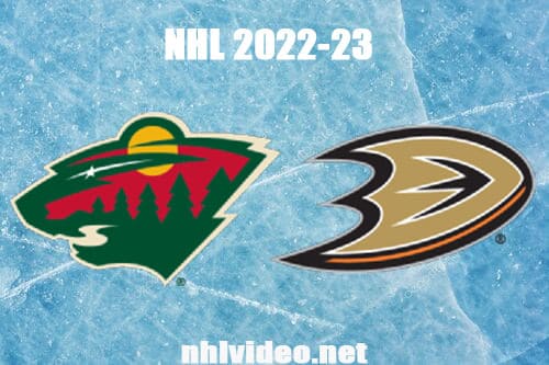 Minnesota Wild vs Anaheim Ducks Full Game Replay 2022 Nov 9 NHL