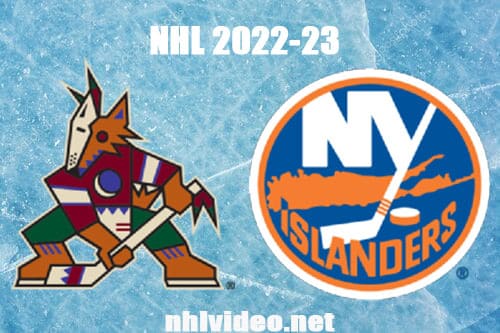 Arizona Coyotes vs New York Islanders Full Game Replay 2022 Nov 10 NHL