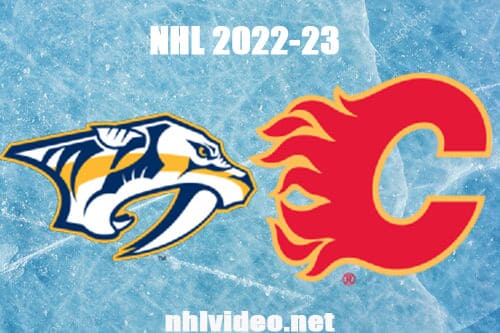 Nashville Predators vs Calgary Flames Full Game Replay 2022 Nov 3 NHL