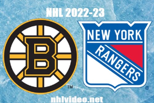 Boston Bruins vs New York Rangers Full Game Replay 2022 Nov 3 NHL