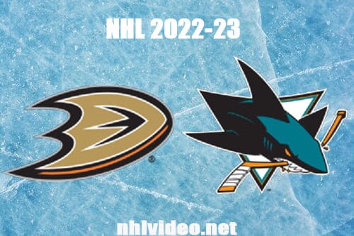 Anaheim Ducks vs San Jose Sharks Full Game Replay 2022 Nov 1 NHL