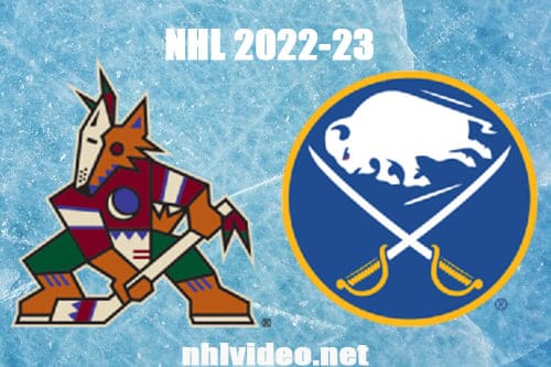 Arizona Coyotes vs Buffalo Sabres Full Game Replay 2022 Nov 8 NHL