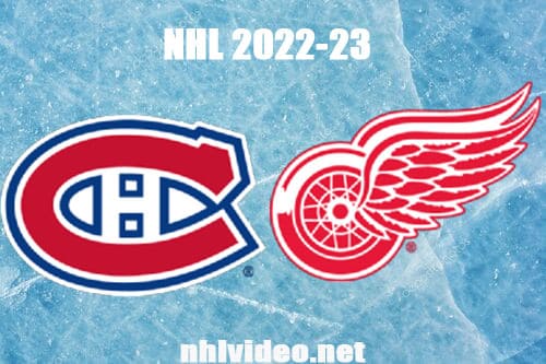 Montreal Canadiens vs Detroit Red Wings Full Game Replay 2022 Nov 8 NHL