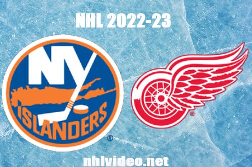New York Islanders vs Detroit Red Wings Full Game Replay 2022 Nov 5 NHL