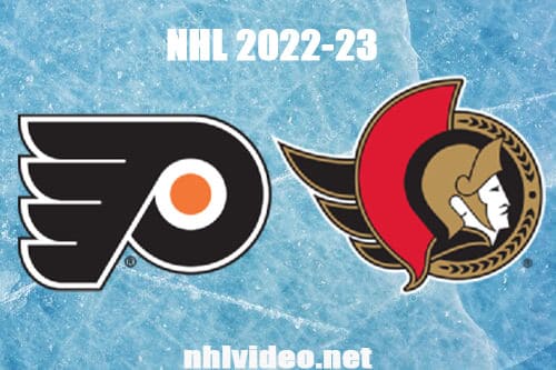 Philadelphia Flyers vs Ottawa Senators Full Game Replay 2022 Nov 5 NHL