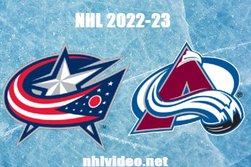 Columbus Blue Jackets vs Colorado Avalanche Full Game Replay 2022 Nov 4 NHL
