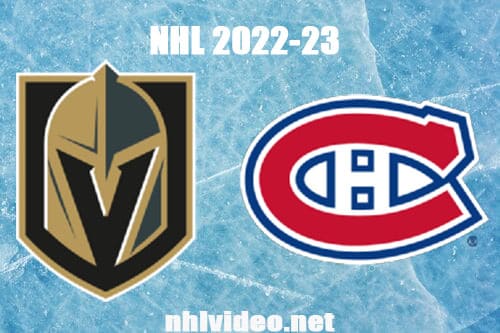 Vegas Golden Knights vs Montreal Canadiens Full Game Replay 2022 Nov 5 NHL