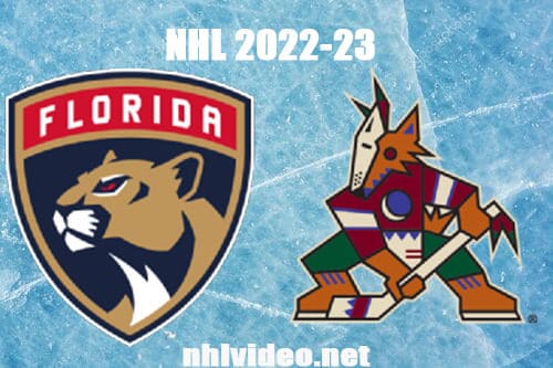 Florida Panthers vs Arizona Coyotes Full Game Replay 2022 Nov 1 NHL