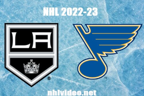 Los Angeles Kings vs St. Louis Blues Full Game Replay 2022 Oct 31 NHL