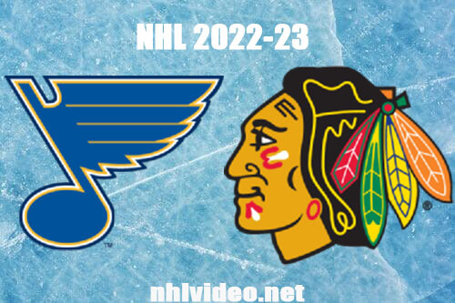 St. Louis Blues vs Chicago Blackhawks Full Game Replay 2022 Nov 16 NHL