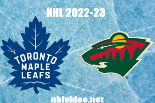 Toronto Maple Leafs vs Minnesota Wild Full Game Replay 2022 Nov 25 NHL