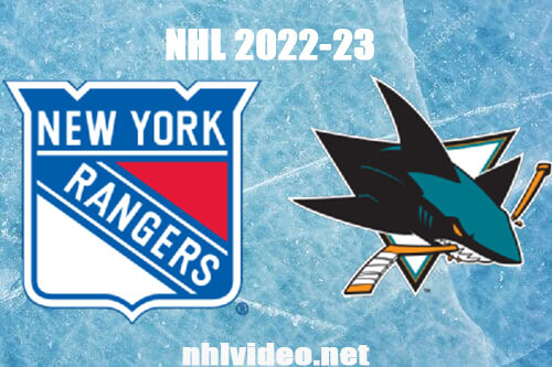 New York Rangers vs San Jose Sharks Full Game Replay 2022 Nov 19 NHL