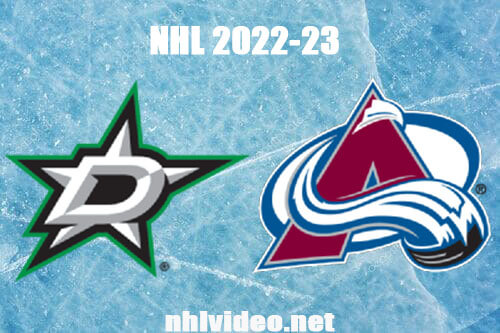 Dallas Stars vs Colorado Avalanche Full Game Replay 2022 Nov 26 NHL