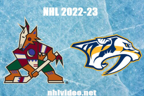 Arizona Coyotes vs Nashville Predators Full Game Replay 2022 Nov 21 NHL
