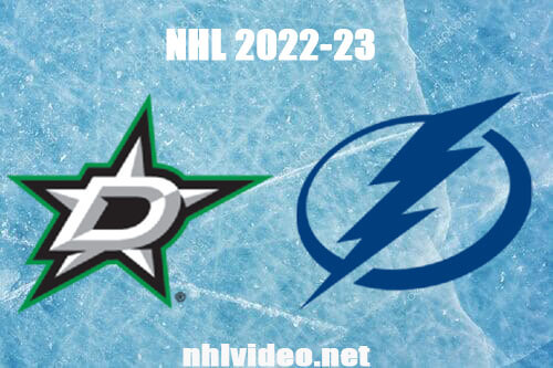 Dallas Stars vs Tampa Bay Lightning Full Game Replay 2022 Nov 15 NHL