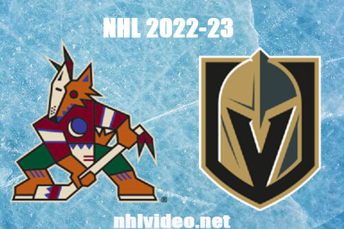 Arizona Coyotes vs Vegas Golden Knights Full Game Replay 2022 Nov 17 NHL