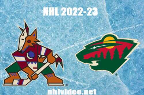 Arizona Coyotes vs Minnesota Wild Full Game Replay 2022 Nov 27 NHL