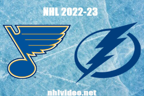 St. Louis Blues vs Tampa Bay Lightning Full Game Replay 2022 Nov 25 NHL