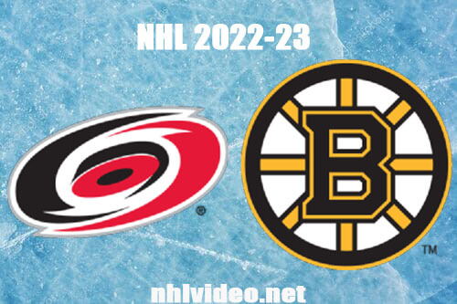Carolina Hurricanes vs Boston Bruins Full Game Replay 2022 Nov 25 NHL