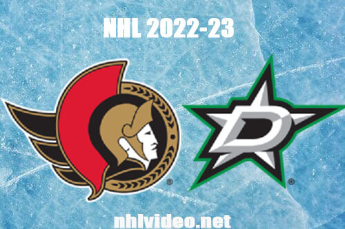 Ottawa Senators vs Dallas Stars Full Game Replay Dec 8, 2022 NHL