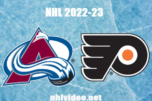 Colorado Avalanche vs Philadelphia Flyers Full Game Replay Dec 5, 2022 NHL