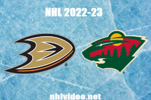 Anaheim Ducks vs Minnesota Wild Full Game Replay 2022 Dec 3 NHL