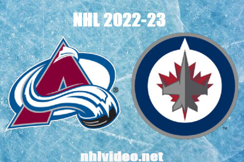 Colorado Avalanche vs Winnipeg Jets Full Game Replay 2022 Nov 29 NHL