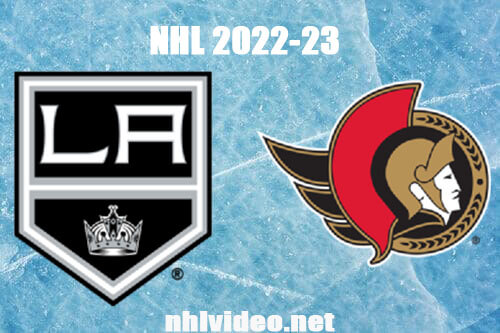 Los Angeles Kings vs Ottawa Senators Full Game Replay Dec 6, 2022 NHL